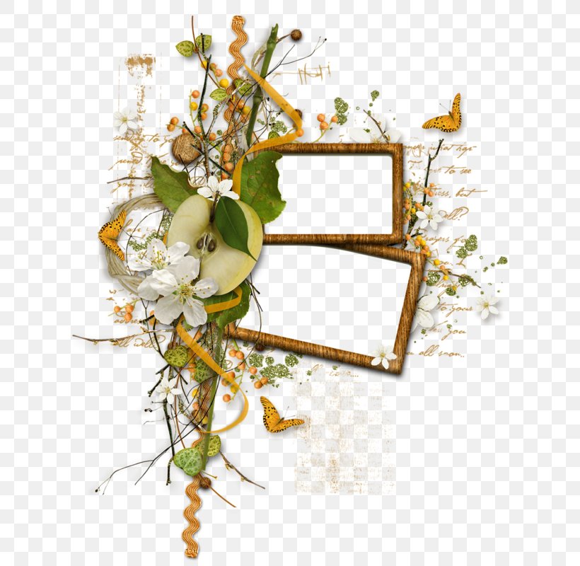 Picture Frames Flower Clip Art, PNG, 636x800px, Picture Frames, Artificial Flower, Branch, Cut Flowers, Data Compression Download Free