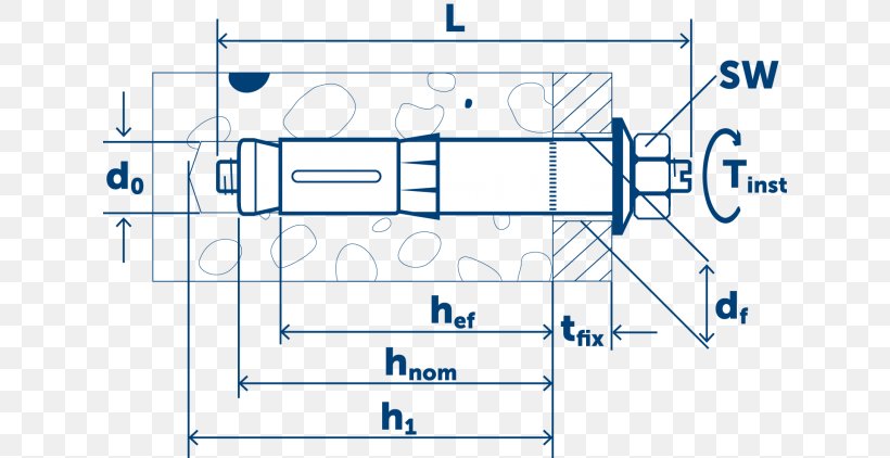 Anchor Bolt Concrete Design Material, PNG, 630x422px, Anchor Bolt, Anchor, Area, Bolt, Concrete Download Free