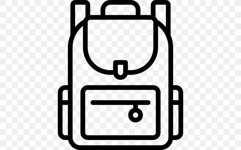 Backpack Baggage Travel Suitcase, PNG, 512x512px, Backpack, Area, Bag, Baggage, Black And White Download Free