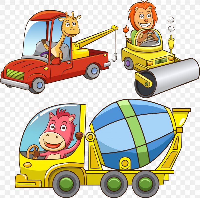 Cartoon, PNG, 4666x4623px, Cartoon, Architectural Engineering, Area, Art, Cement Mixers Download Free