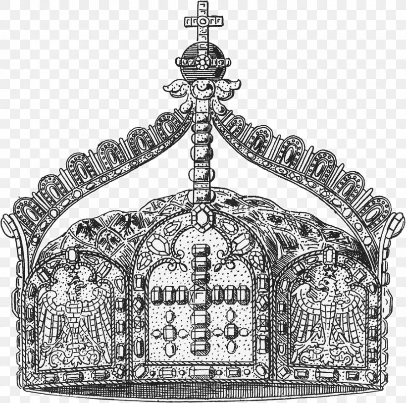 German Empire Imperial Crown German Emperor, PNG, 900x894px, German Empire, Black And White, Coat Of Arms, Crown, Emperor Download Free