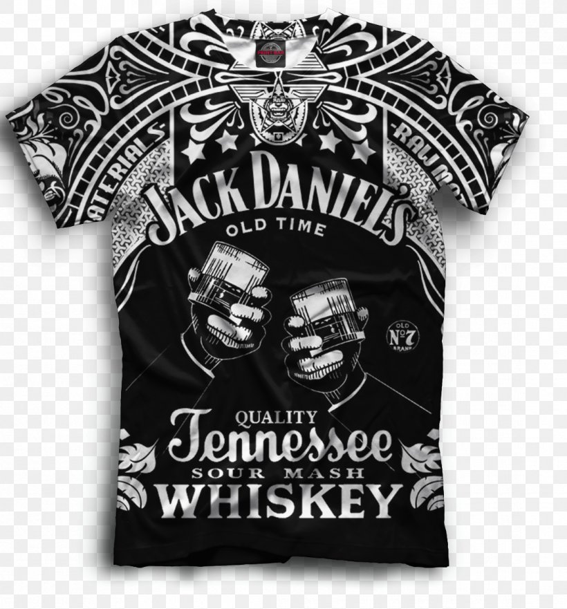 Jack Daniel's Tennessee Whiskey T-shirt Logo, PNG, 1115x1199px, Whiskey, Artwork, Black, Black And White, Bottle Download Free