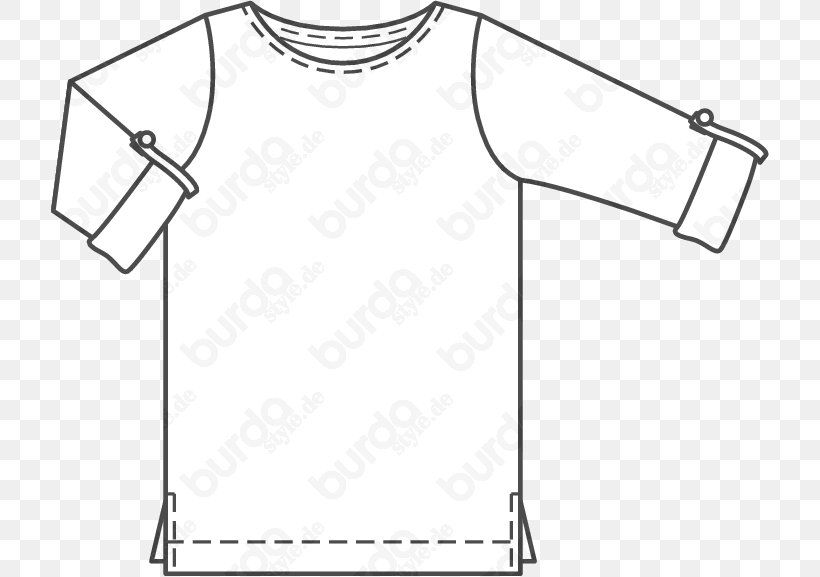 T-shirt Pattern Burda Style Boilersuit Leopard, PNG, 718x577px, Tshirt, Black, Black And White, Boilersuit, Brand Download Free