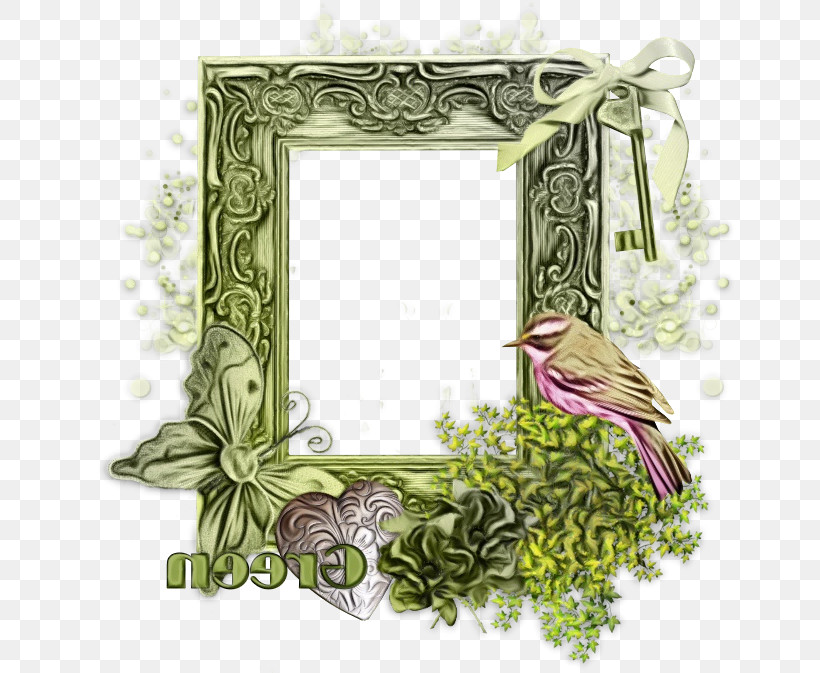 Picture Frame, PNG, 653x673px, Watercolor, Interior Design, Paint, Picture Frame, Plant Download Free
