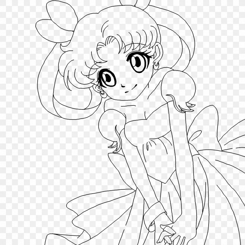 Sailor Moon Line Art Sailor Senshi DeviantArt Drawing, PNG, 2500x2500px, Watercolor, Cartoon, Flower, Frame, Heart Download Free