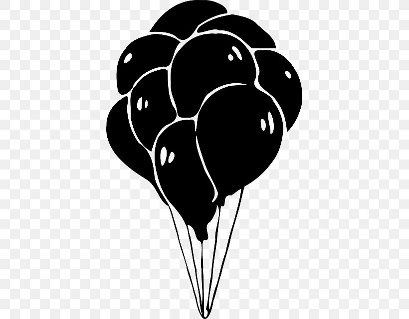Toy Balloon Gas Balloon Clip Art, PNG, 393x640px, Balloon, Black, Black And White, Drawing, Flower Download Free