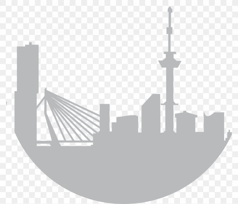 Euromast Skyline Wereldstad Rotterdam Discovered Radioflashback, PNG, 823x704px, Euromast, Black And White, Brand, City, Diagram Download Free