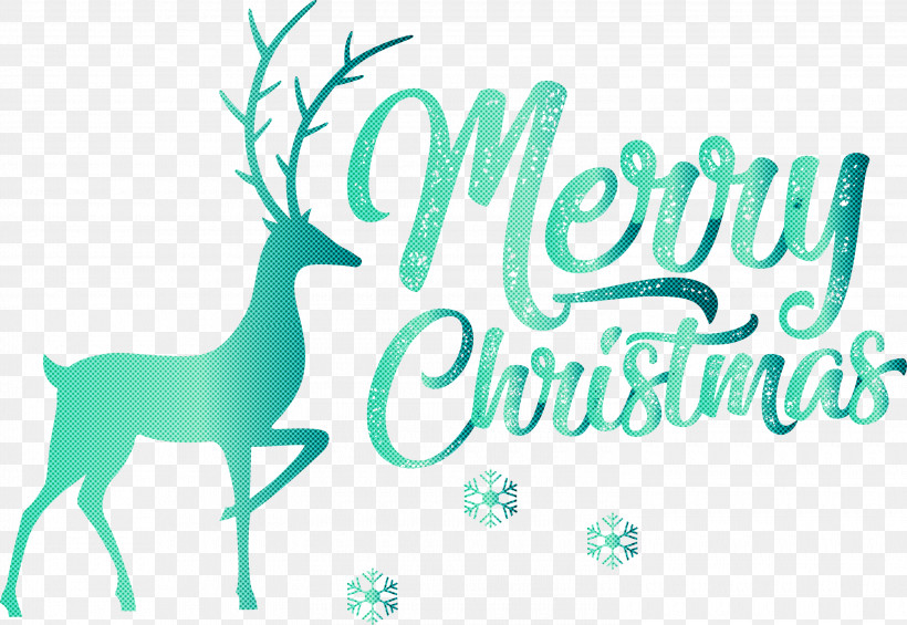 Merry Christmas, PNG, 3000x2068px, Merry Christmas, Antler, Deer, Line, Logo Download Free