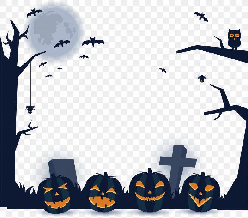 Grave Cemetery Pumpkin, PNG, 3415x3008px, Grave, Artworks, Blue, Cemetery, Computer Graphics Download Free