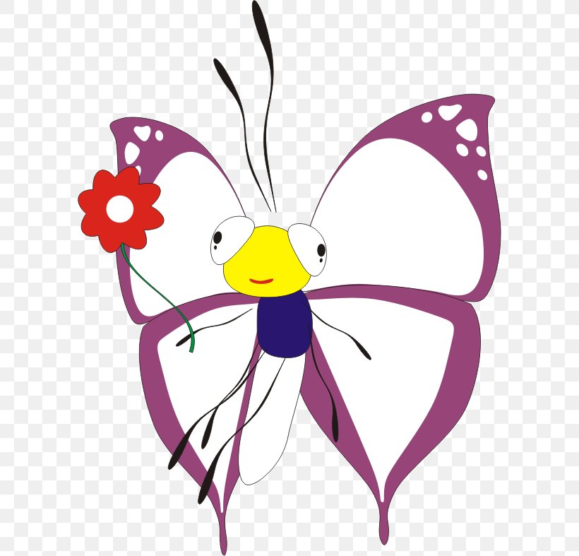 Butterfly Insect Cartoon Clip Art, PNG, 600x787px, Butterfly, Area, Art, Artwork, Beak Download Free