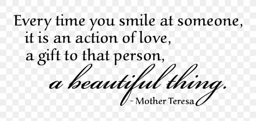 Every Time You Smile At Someone, It Is An Action Of Love, A Gift To That Person, A Beautiful Thing. Quotation Happiness Peace Begins With A Smile.., PNG, 1024x488px, Smile, Area, Black, Black And White, Brand Download Free