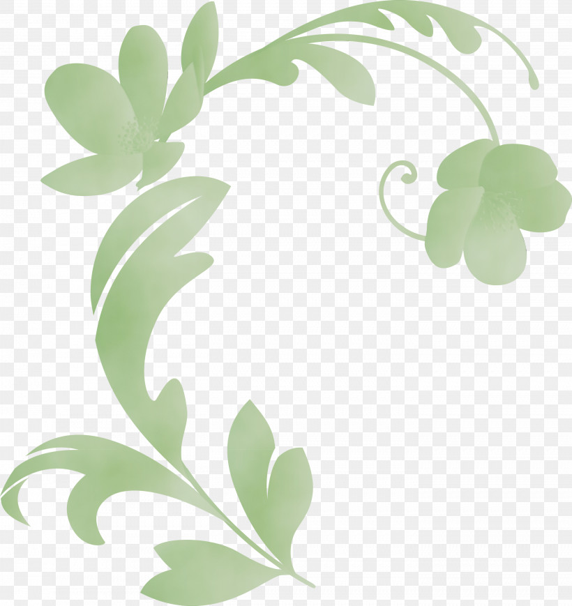 Green Leaf Plant Flower, PNG, 2829x3000px, Spring Frame, Decoration Frame, Flower, Green, Leaf Download Free