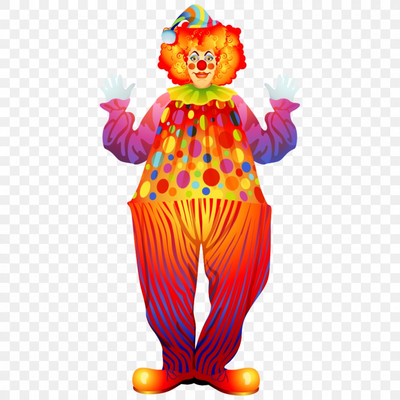 Circus Clown Circus Clown Performance, PNG, 1000x1000px, Clown, Cartoon, Circus, Circus Clown, Costume Download Free