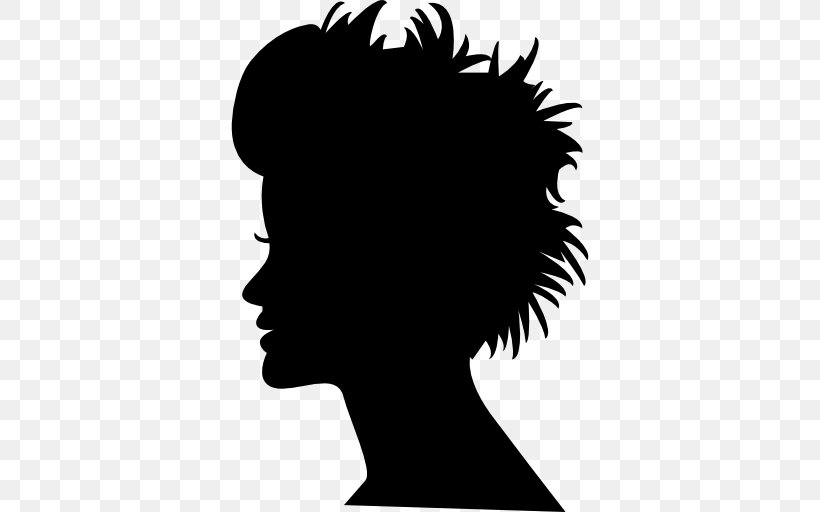 Silhouette Photography Hair, PNG, 512x512px, Silhouette, Beauty, Black, Black And White, Black Hair Download Free