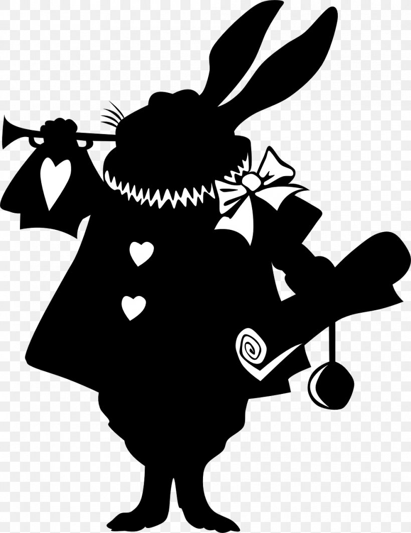 White Rabbit Alice's Adventures In Wonderland March Hare, PNG, 988x1280px, White Rabbit, Alice, Alice In Wonderland, Artwork, Black And White Download Free