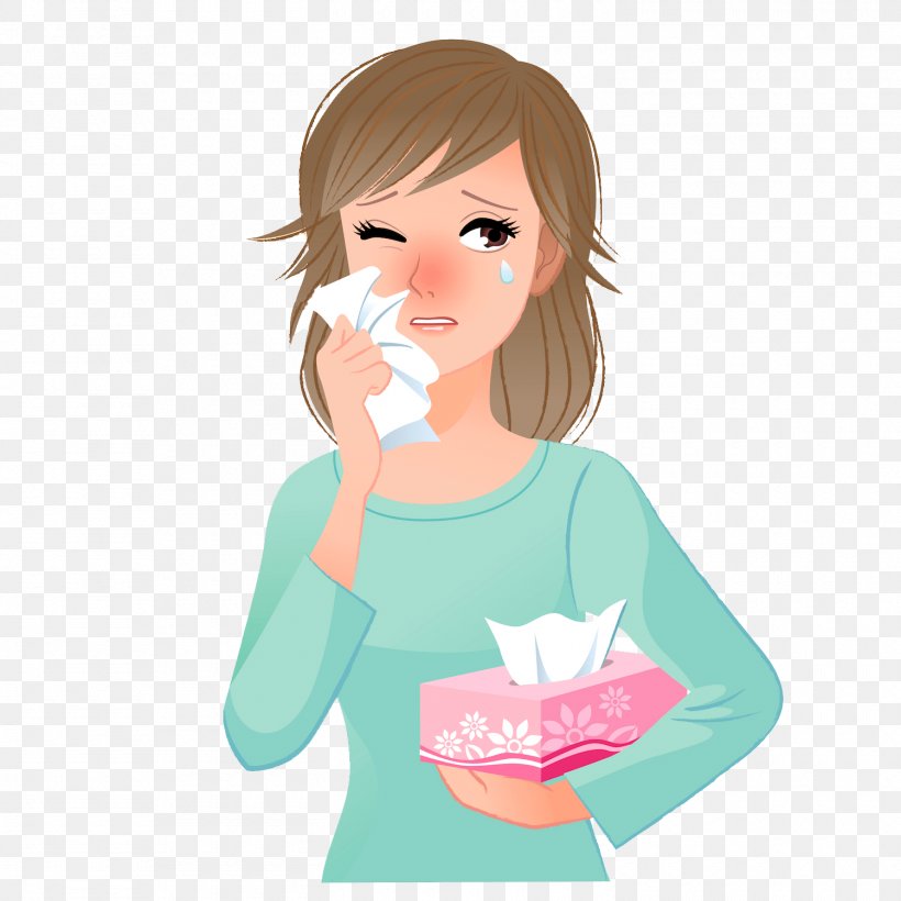Allergy Vector Graphics Royalty-free Illustration Stock Photography, PNG, 1500x1500px, Allergy, Allergic Rhinitis Due To Pollen, Anaphylaxis, Brown Hair, Cartoon Download Free