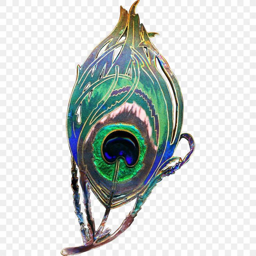 peacock feather art deco