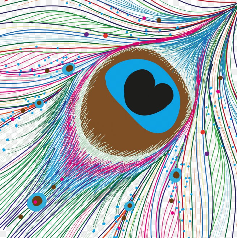 Peacock Feather Adobe Illustrator Peafowl, PNG, 995x1000px, Watercolor, Cartoon, Flower, Frame, Heart Download Free