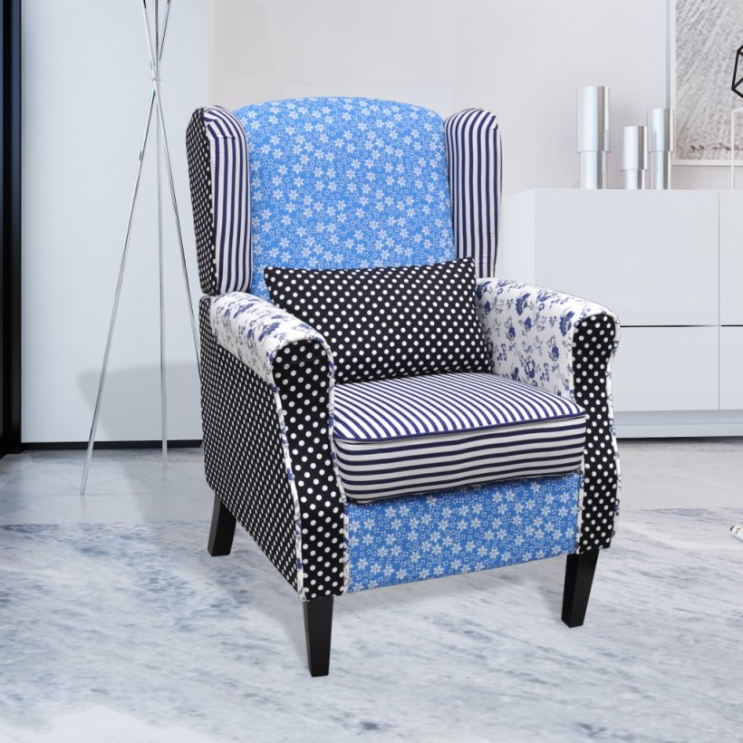 Wing Chair Massage Chair Patchwork Furniture, PNG, 1024x1024px, Wing Chair, Bed, Blue, Chair, Club Chair Download Free