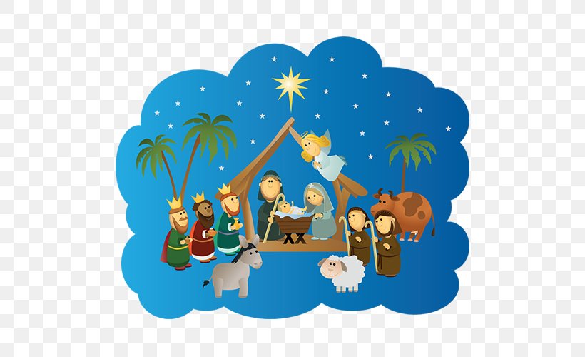 Child Christmas Day Nativity Scene Clip Art Illustration, PNG, 500x500px, Child, Adhesive, Art, Banner, Christmas Day Download Free