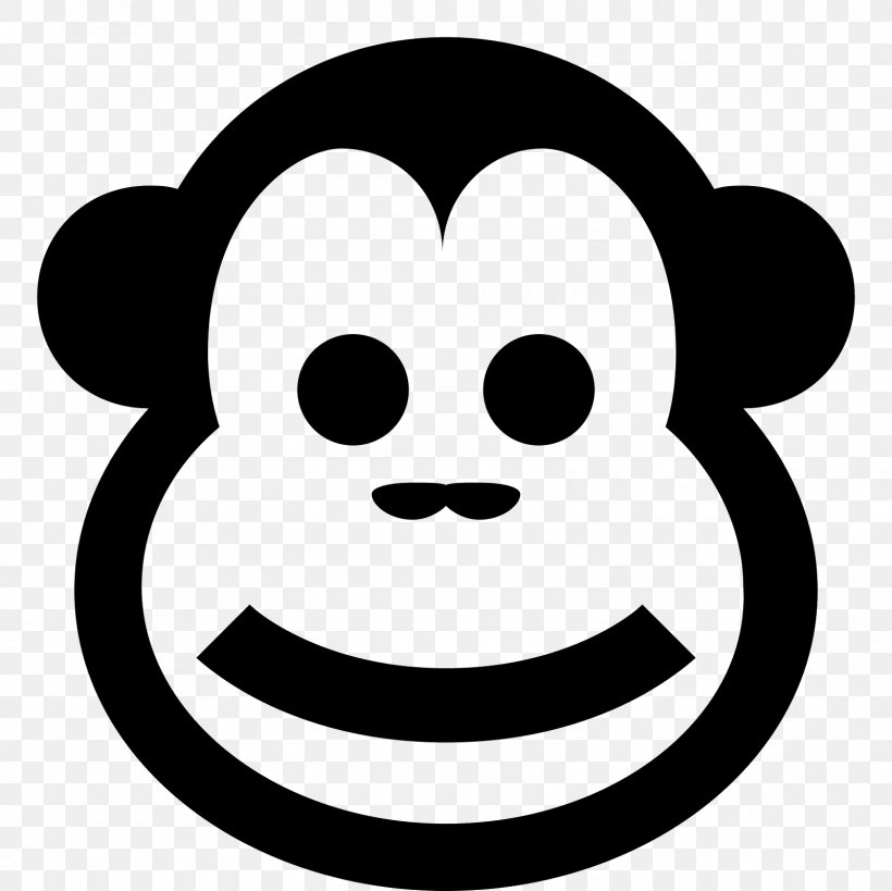 New Year Monkey Symbol Clip Art, PNG, 1600x1600px, Monkey, Artwork, Astrology, Black And White, Emoticon Download Free