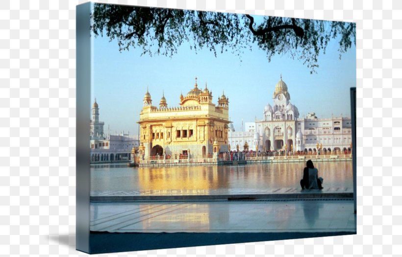 Golden Temple Canvas Print Painting Work Of Art Tourist Attraction, PNG, 650x525px, Golden Temple, Artist, Building, Canvas, Canvas Print Download Free