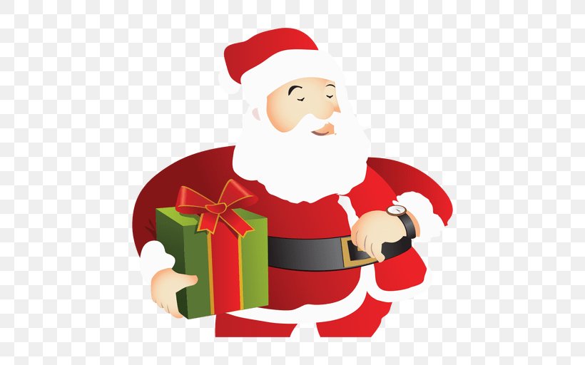 Santa Claus Gift Clip Art, PNG, 512x512px, Santa Claus, Christmas, Christmas Decoration, Christmas Ornament, Fictional Character Download Free