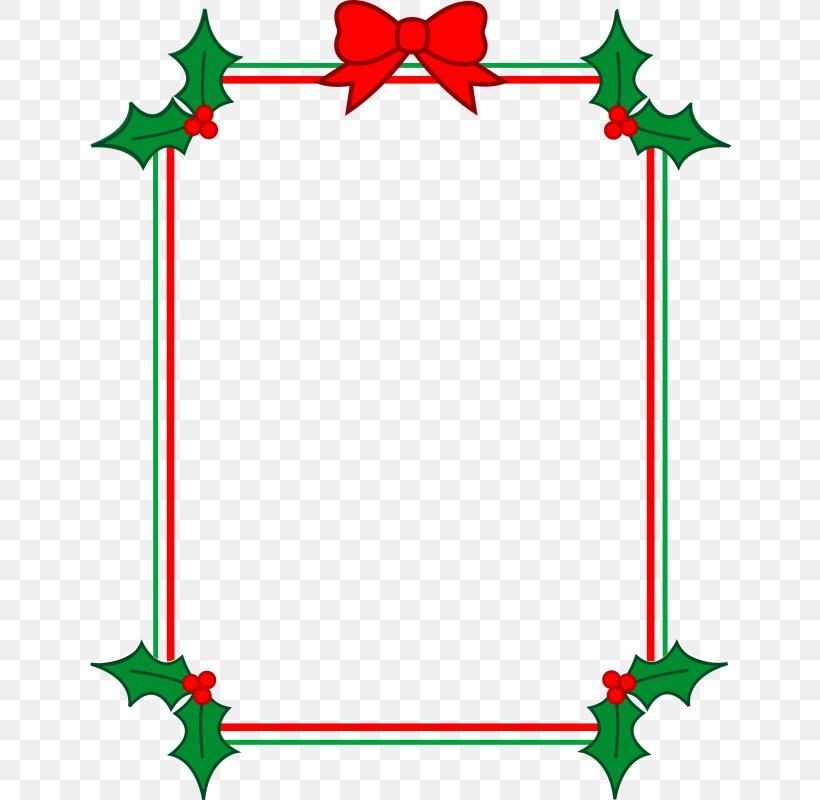 Christmas Clip Art, PNG, 642x800px, Christmas, Area, Artwork, Border, Branch Download Free