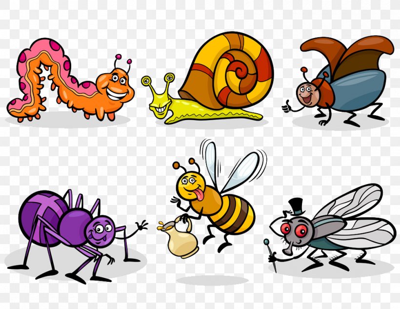 Insect Cartoon Illustration, PNG, 1000x772px, Insect, Art, Artwork, Butterfly, Cartoon Download Free