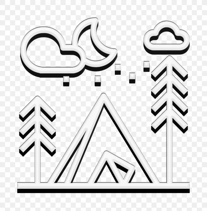 Travel Icon Outdoor Icon Camping Tent Icon, PNG, 984x1000px, Travel Icon, Black, Camping Tent Icon, Geometry, Line Download Free