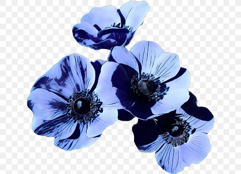Blue Flower Petal Cobalt Blue Plant, PNG, 640x593px, Pop Art, Anemone, Blue, Cobalt Blue, Cut Flowers Download Free
