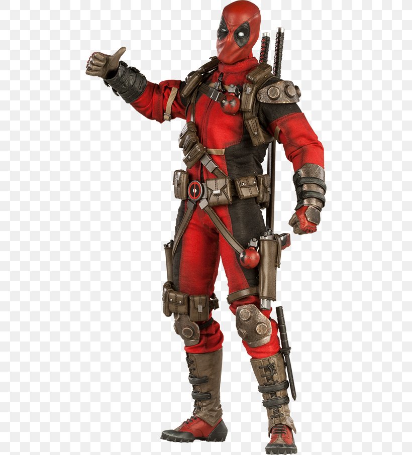 Deadpool Action & Toy Figures Sideshow Collectibles Comics 1:6 Scale Modeling, PNG, 480x906px, 16 Scale Modeling, Deadpool, Action Figure, Action Toy Figures, Armour Download Free