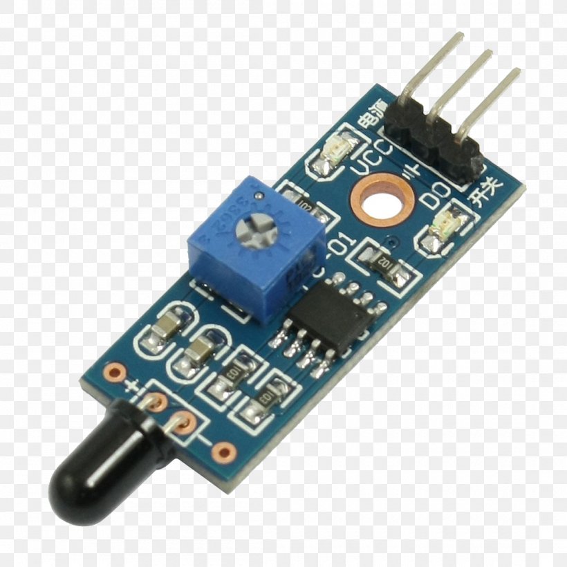Flame Detector Sensor Infrared Light Fire Detection, PNG, 1100x1100px, Flame Detector, Arduino, Circuit Component, Electronic Circuit, Electronic Component Download Free