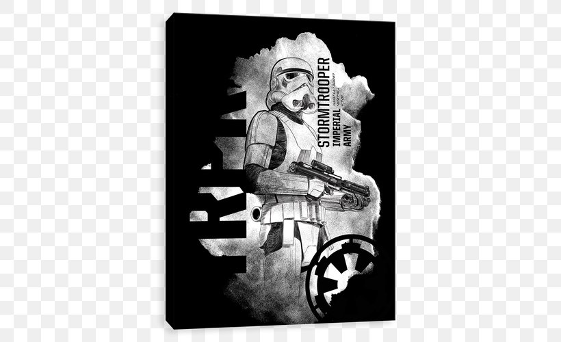 Stormtrooper Anakin Skywalker T-shirt Star Wars Boba Fett, PNG, 500x500px, Stormtrooper, All Terrain Armored Transport, Anakin Skywalker, Art, Black And White Download Free