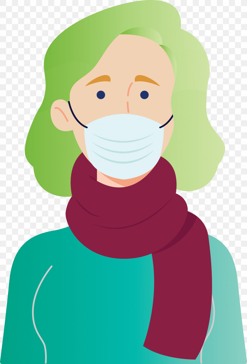 Wearing Mask Coronavirus Corona, PNG, 2033x3000px, Wearing Mask, Animation, Cartoon, Corona, Coronavirus Download Free