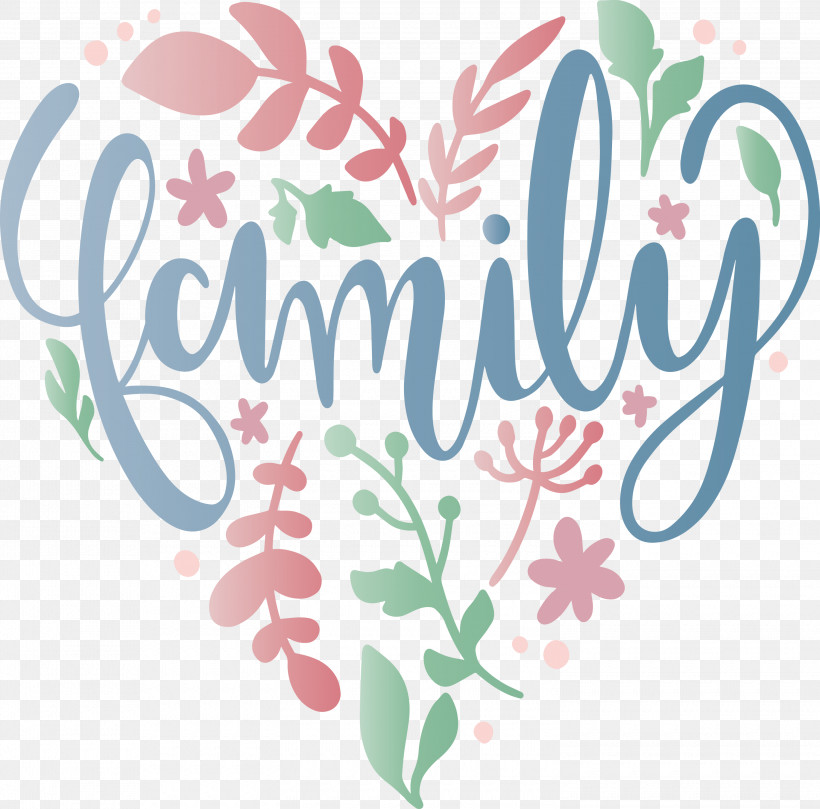 Family Day Heart Flower, PNG, 3000x2960px, Family Day, Calligraphy, Flower, Heart, Leaf Download Free