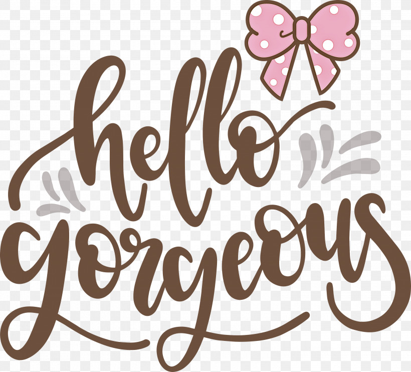 Fashion Hello Gorgeous, PNG, 3000x2715px, Fashion, Calligraphy, Flower, Geometry, Hello Gorgeous Download Free