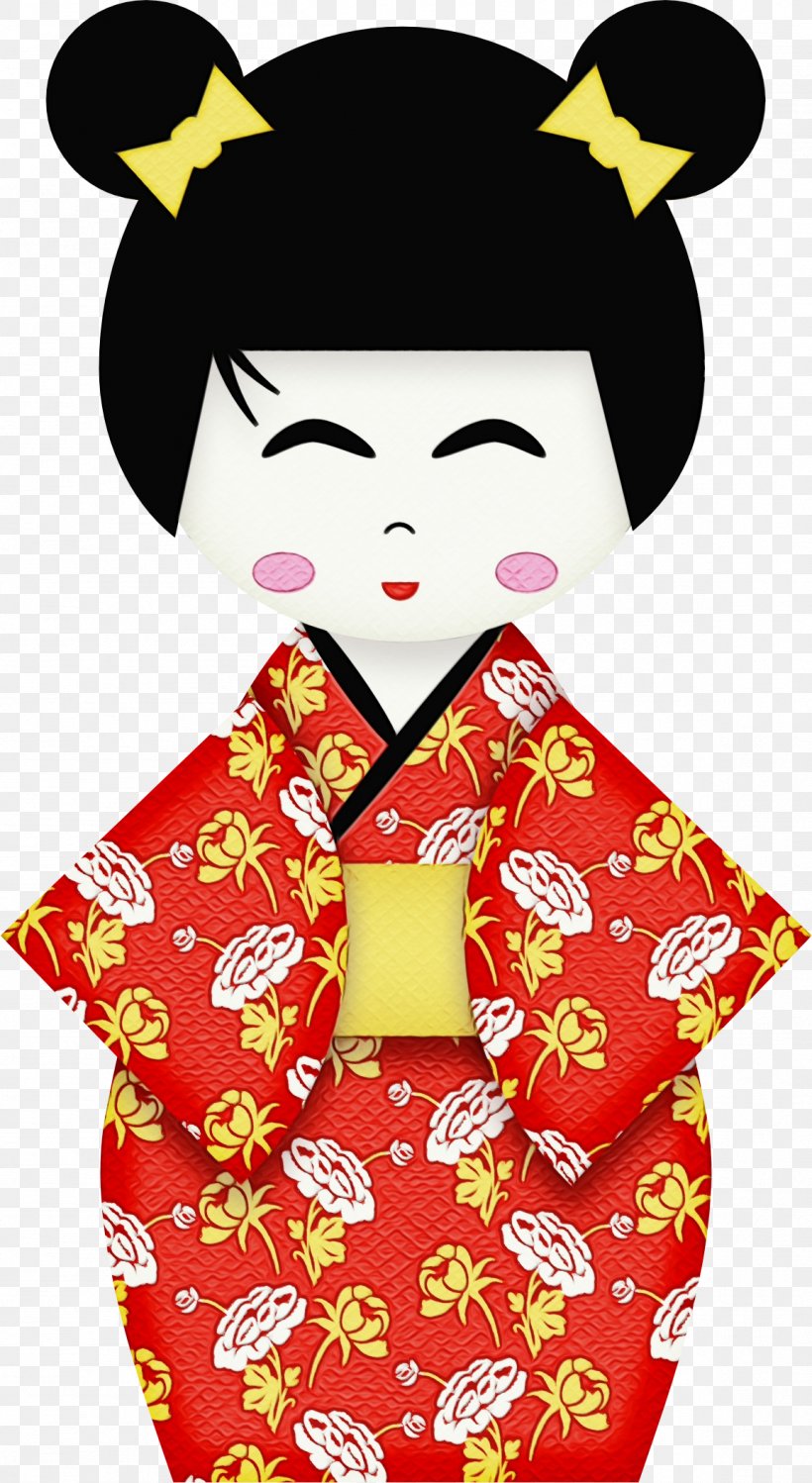 Japan Background, PNG, 1153x2107px, Cartoon, Black Hair, Costume, Doll, Drawing Download Free