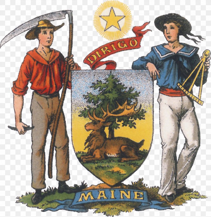 Seal Of Maine Coat Of Arms Great Seal Of The United States Crest, PNG, 1410x1449px, Maine, Blazon, Coat Of Arms, Coat Of Arms Of The Ottoman Empire, Crest Download Free