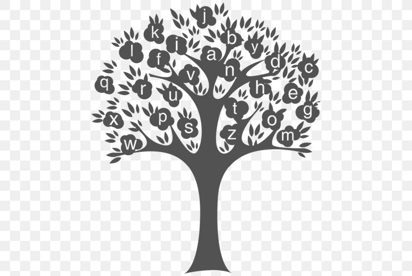 Wall Decal Sticker Tree, PNG, 800x550px, Wall Decal, Adhesive, Alphabet, B C Trees, Black And White Download Free