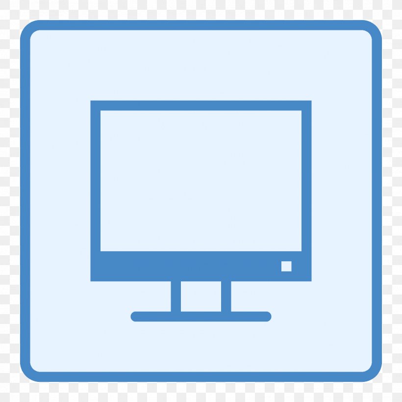 Computer Monitors Symbol, PNG, 1600x1600px, Computer Monitors, Area, Blue, Brand, Computer Icon Download Free