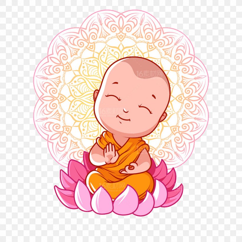 Buddhism Cartoon Bhikkhu Buddhas Birthday, PNG, 1024x1024px, Buddhism, Art, Bhikkhu, Buddhas Birthday, Buddhist Meditation Download Free