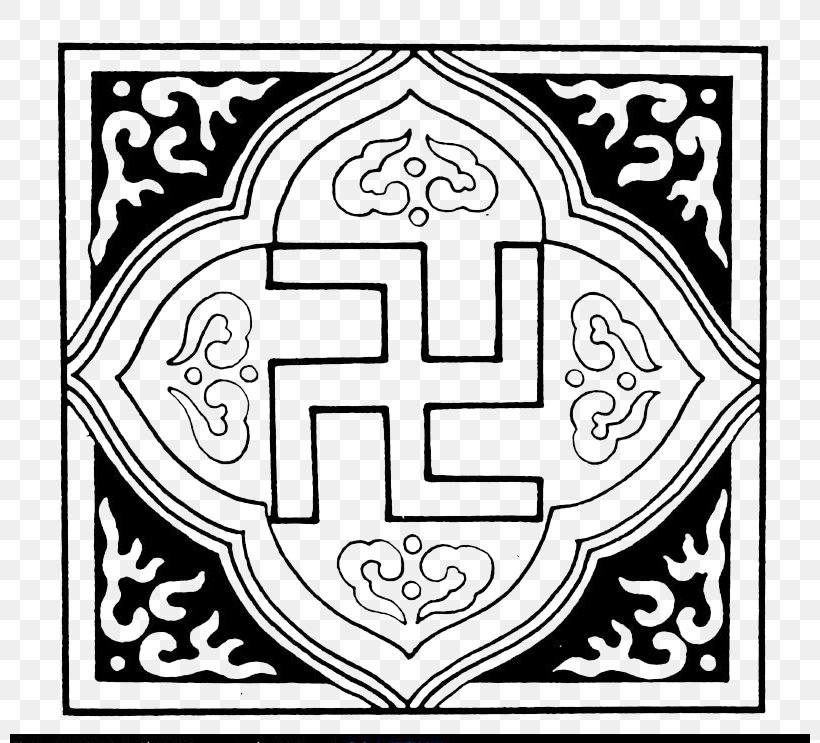 China I Ching Swastika Buddhism Symbol, PNG, 800x743px, China, Area, Art, Ashtamangala, Black And White Download Free