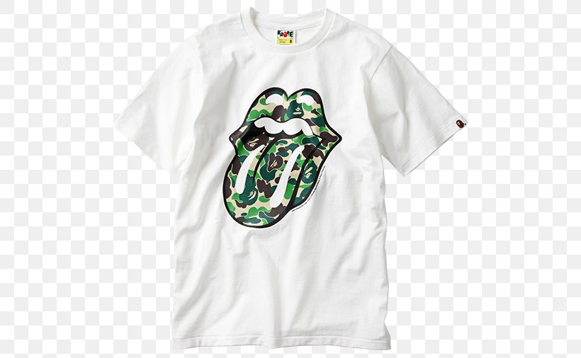 The Rolling Stones T-shirt A Bathing Ape London Supreme, PNG, 522x506px, Rolling Stones, Active Shirt, Anniversary, Bathing Ape, Billionaire Boys Club Download Free