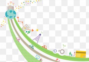 Cartoon Global Village - Cartoon Drawing Architecture PNG