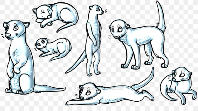Dog Sketch Meerkat Line Art Clip Art, PNG, 900x506px, Dog, Animal Figure, Area, Art, Artwork Download Free
