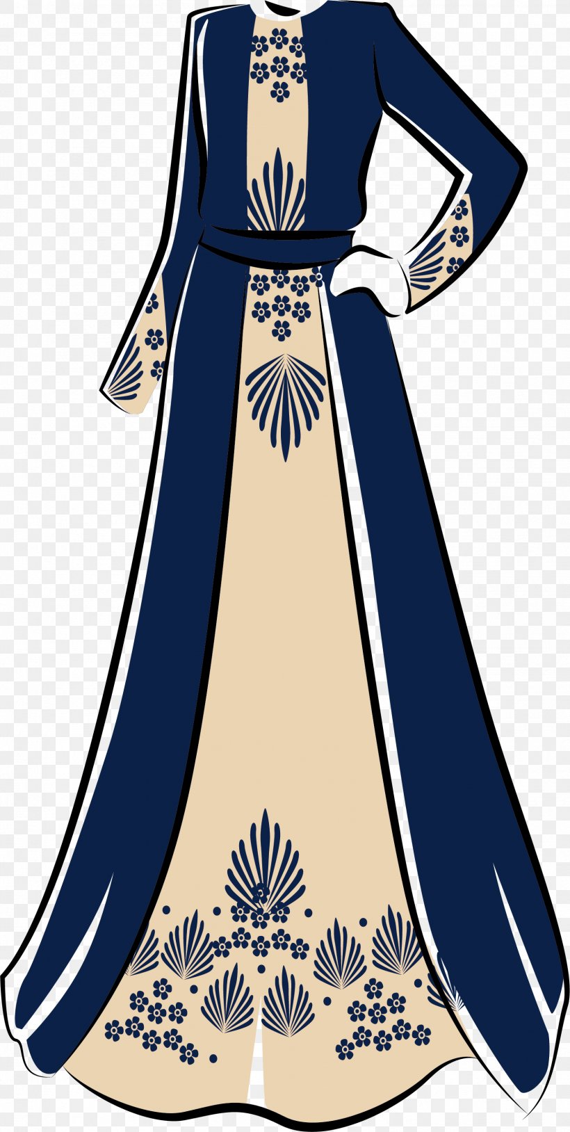 Islam Gown Dress, PNG, 1585x3147px, Islam, Abaya, Blue, Clothing, Costume Download Free