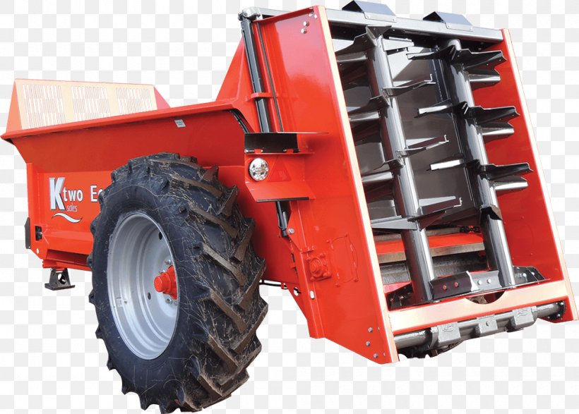 Manure Spreader K Two Sales Ltd Tractor Agriculture Agricultural Machinery, PNG, 1000x716px, Manure Spreader, Agricultural Machinery, Agriculture, Automotive Tire, Automotive Wheel System Download Free
