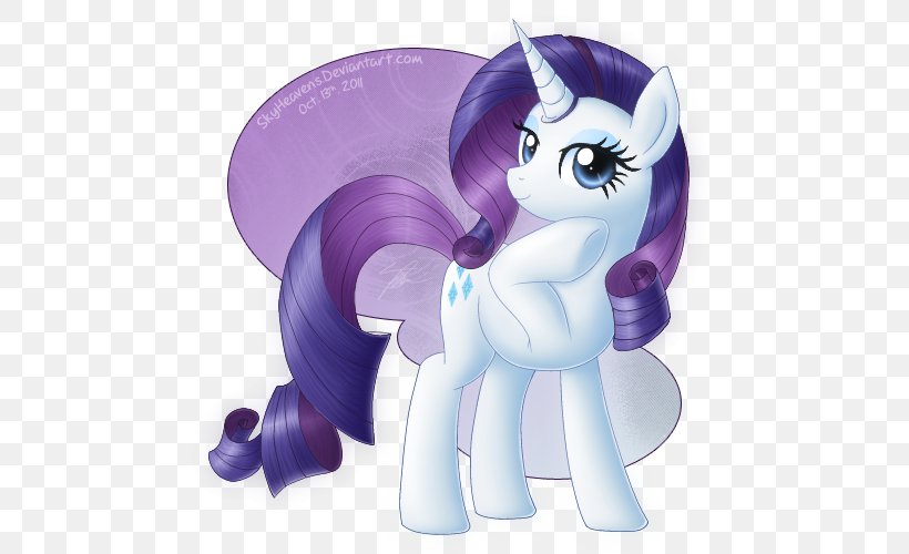 Pony Rarity Horse Purple, PNG, 500x500px, Pony, Cartoon, Deviantart, Dress, Fictional Character Download Free