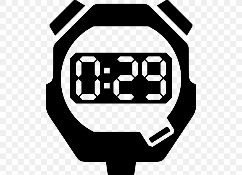 Stopwatch Clip Art, PNG, 510x593px, Stopwatch, Area, Artwork, Black, Black And White Download Free